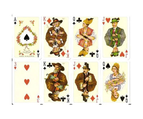 Cărți remi de lux - Folklore 2x55 lap - Piatnik