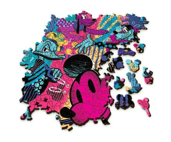 Wood Craft: Mickey Mouse 500+5 bucăți puzzle lemn - Trefl