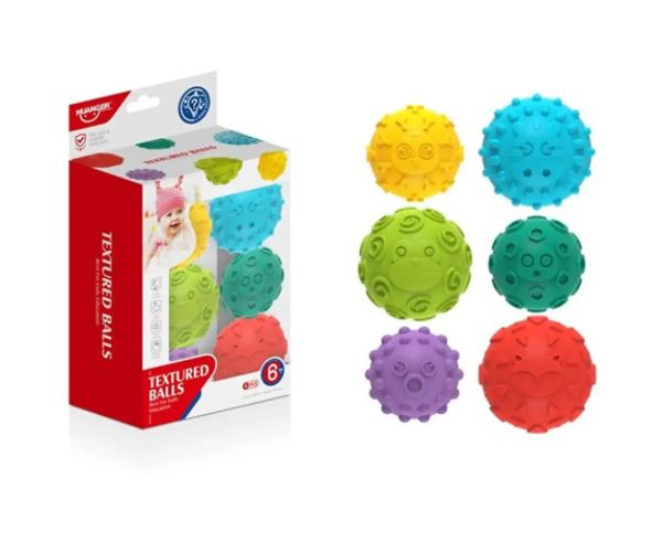 Jucărie creativă colorată mingi moi 6 bucăți set