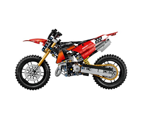 LEGO® Technic: Ducati Desmo450 MX Factory motocicletă (42238)