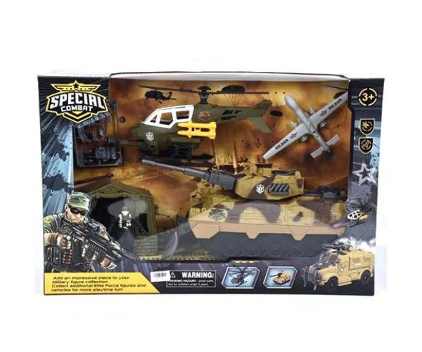 Special Combat bază militară set de joacă cu vehicule de luptă