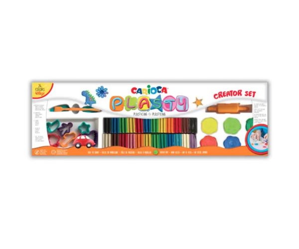 Plastilină de colorat pentru modelare 50 bucăți cu accesorii - Carioca