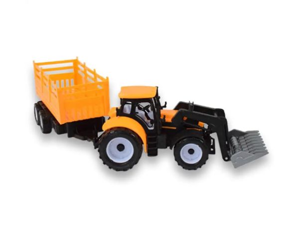 Engineering Truck: Mașină de lucru tractor excavator cu remorcă 45 cm
