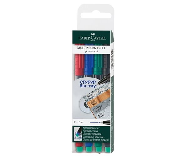 Faber-Castell: Multimark set marker cu alcool 0,6 mm 4 bucăţi