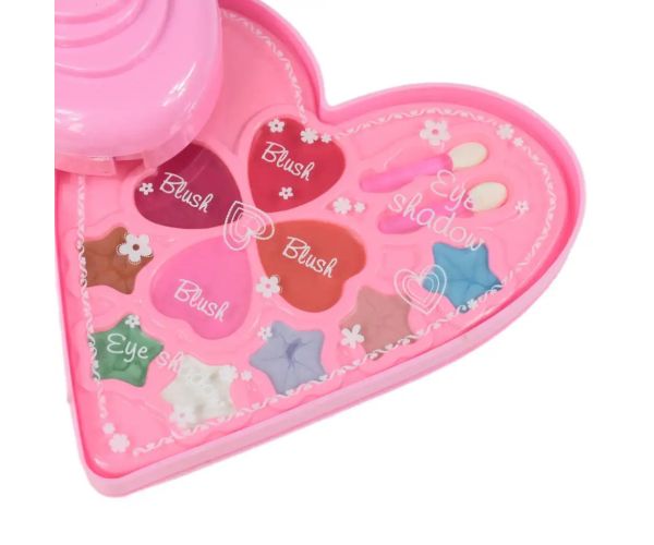 S&Lí Cosmetics: Paleta de machiaj și unghii premium într-o cutie cu trei niveluri în formă de inimă