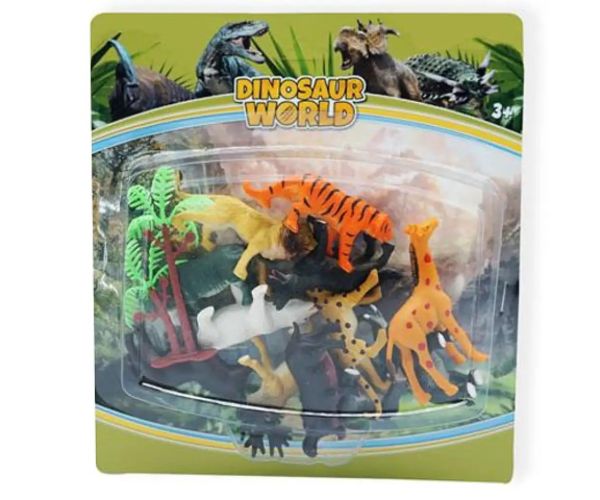 Dino World: animale sălbatice set figurine