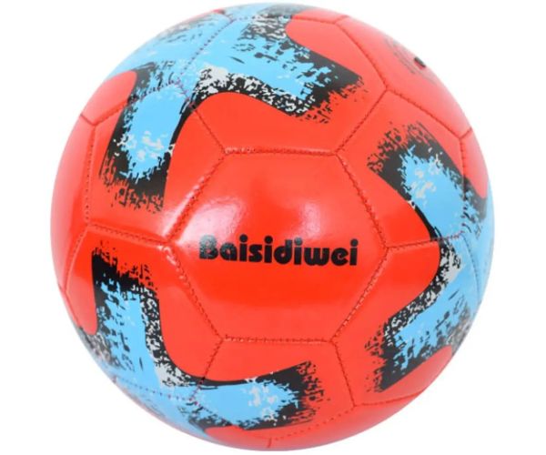 Piele artificială minge de fotbal cu model cruce 23cm
