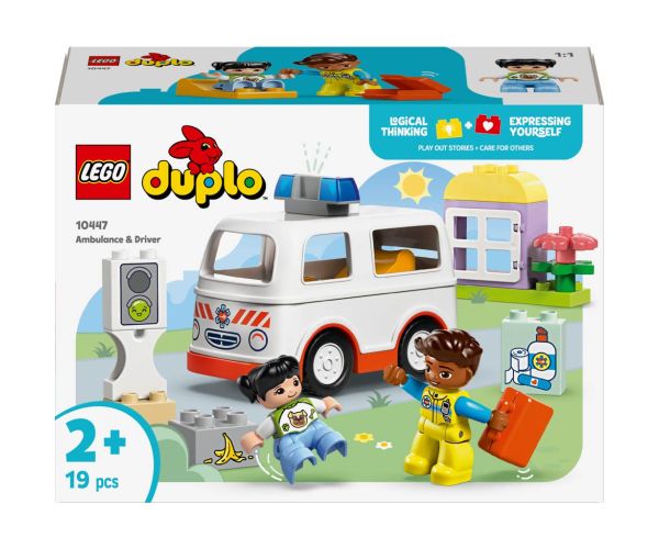 LEGO® DUPLO®: Mașină de salvare și șofer de salvare (10447)