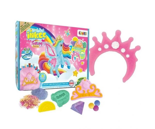 Craze: Set mare de baie vegană cu unicornul Inkee Galupy