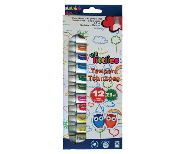 Set de tempera 7,5ml 12buc