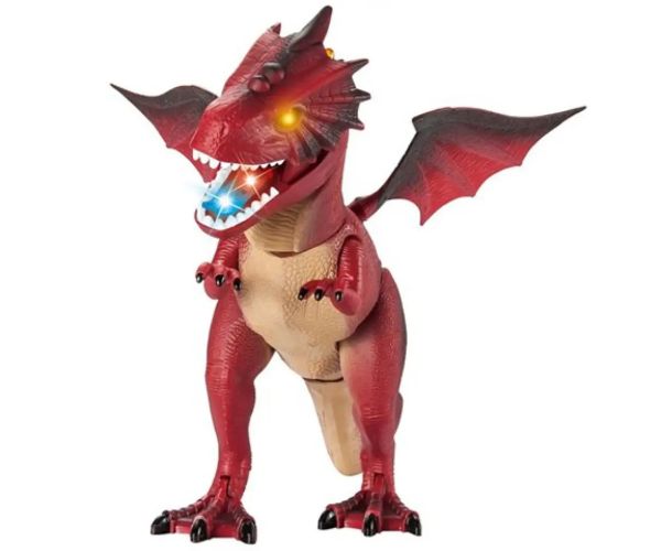 Dragon electronic se plimbă cu sunete și lumini
