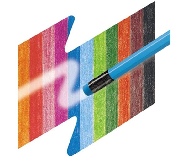 Faber-Castell: Set creioane colorate cu radieră 12 bucăţi