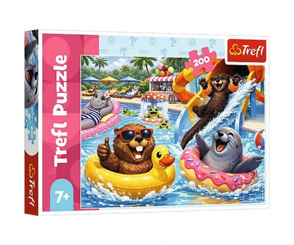 Animale în vacanță puzzle de 200 de piese - Trefl