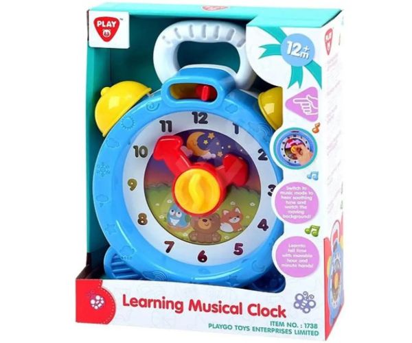 Playgo: ceas bebeluș muzical colorat