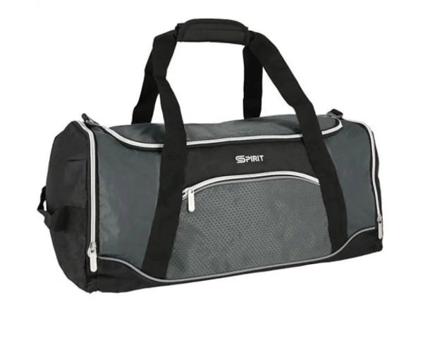 Spirit: Gym geantă de sport negru-gri 20x51x23cm