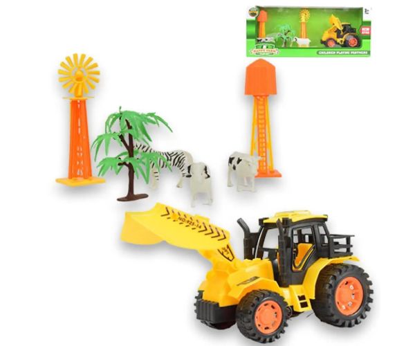 Happy Farm: Set fermă cu tractor, animale si accesorii