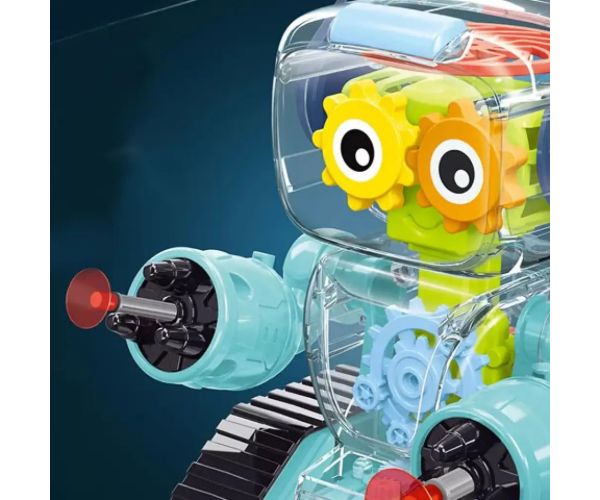 GearWheel robot de luptă iluminat cu lansator două variante