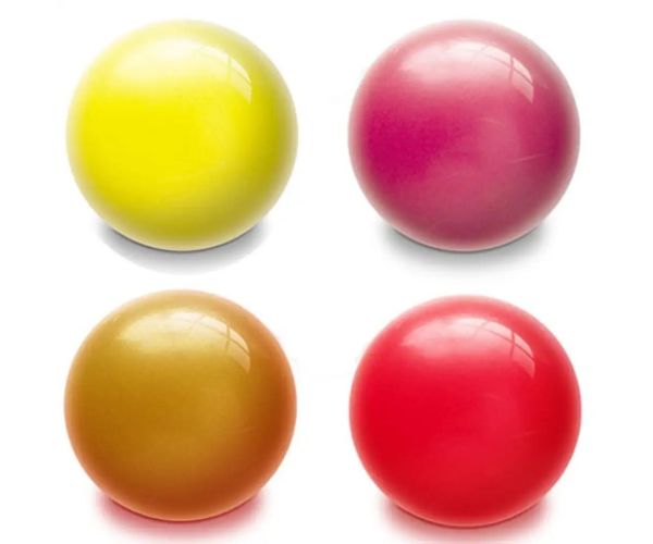 Fluo minge de cauciuc de 14 cm în mai multe culori