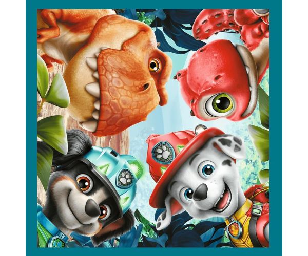 Paw Patrol Insula Dinozaurilor - 3 în 1 puzzle de 20, 36, 50 de piese - Trefl