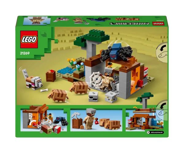 LEGO® Minecraft: Expediție de statui în mină (21269)