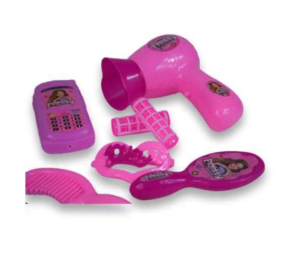Vogue Girl: set de frumusețe din 10 piese cu pantofi, telefon și accesorii de coafură