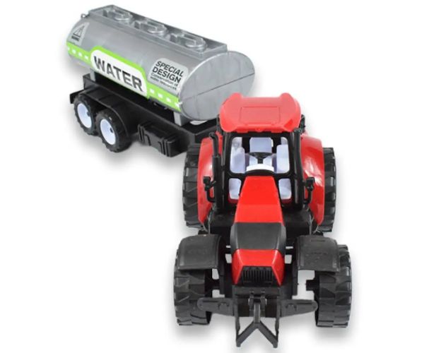 Farmer Truck: Tractor cu rezervor de apă în două versiuni 41cm