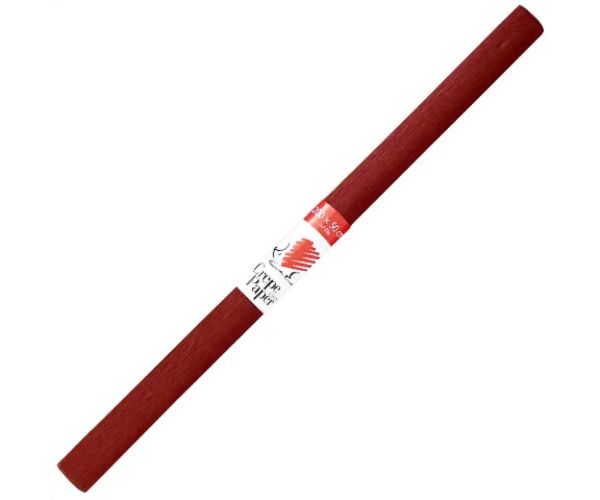 ICO: Süni hârtie creponată culoare maro 200x50cm