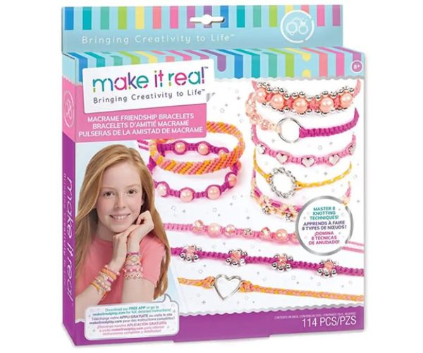 Make It Real realizare de bijuterii, brățări de prietenie macrame