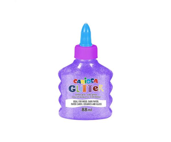 Lipici lichid strălucitor neon mov 88ml - Carioca