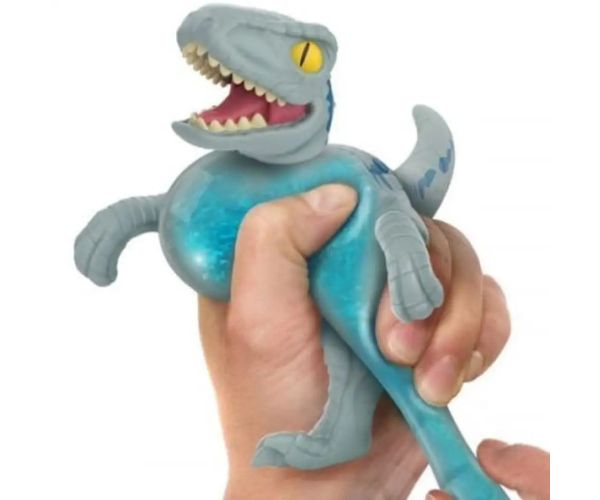 Heroes of Goo Jit Zu Jurassic World Velociraptor albastru figurină de joacă