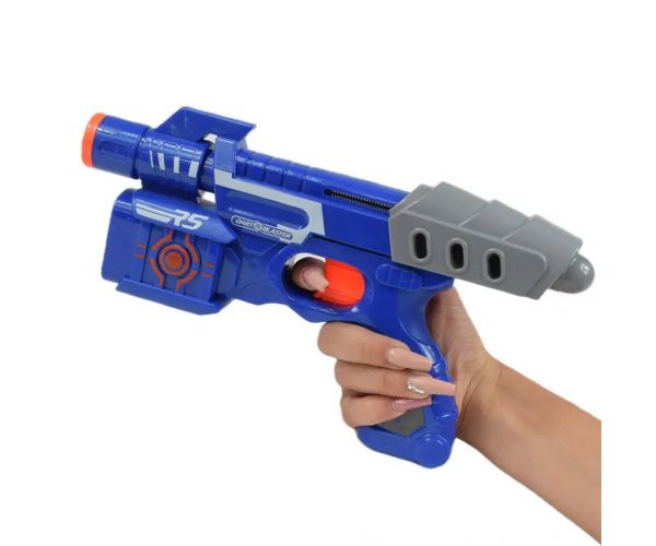 Dart Blaster: Armă manuală cu gloanțe de burete cu o distanță de tragere de 18 metri dimensiun 24 cm