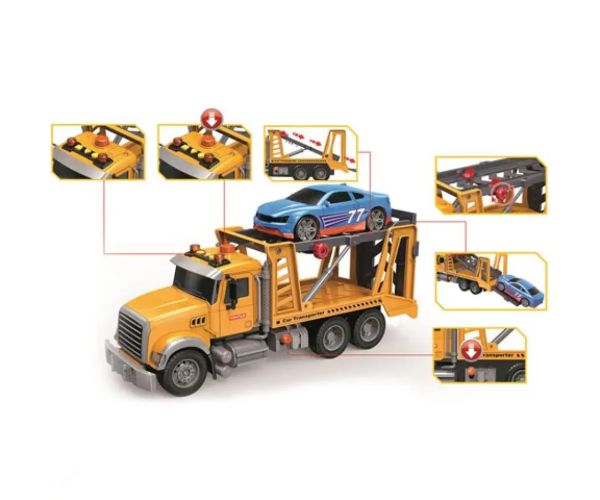 Toystar Car Transporter camion cu sunete și lumini 36cm