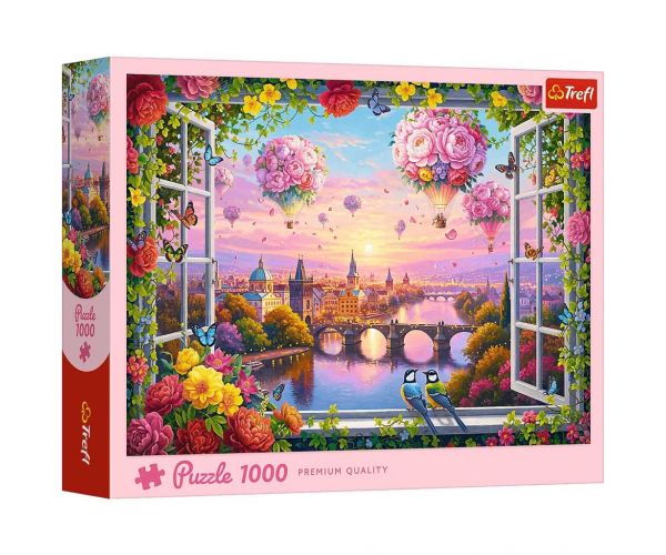 O adiere de roz 1000 de piese puzzle - Trefl