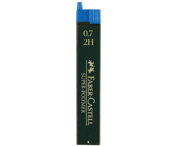 Faber-Castell: Super Polymer mină 0,7mm 12 bucăţi 2H