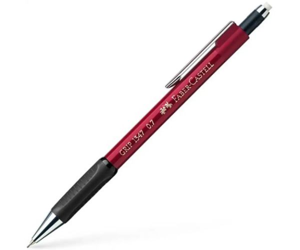 Faber-Castell: Creion mecanic Grip 1347 0,7mm roşu