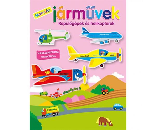 Vehicule cu autocolante - Caiete cu autocolante de avioane și elicoptere