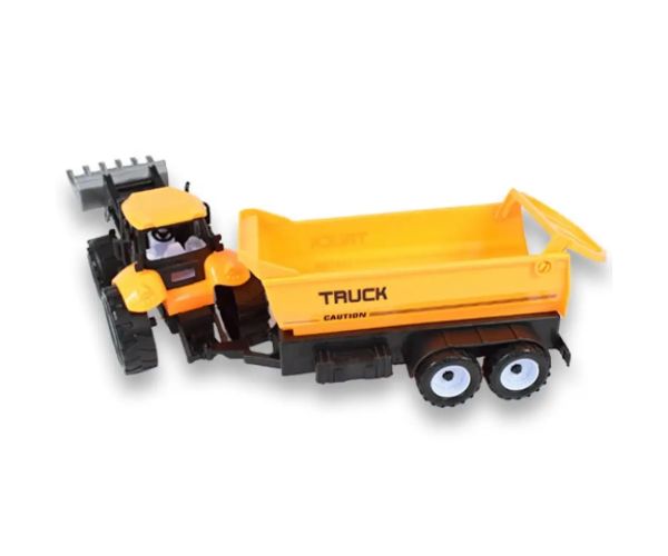 Engineering Truck: Mașină de lucru tractor excavator cu remorcă 45cm