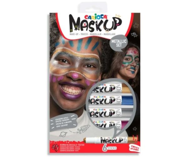 MaskUp Metallic 6 bucăți vopsea pentru față - Carioca