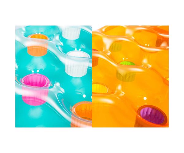 Bestway: Saltea gonflabilă colorată cu pahare în mai multe culori 1buc 173x64x16cm