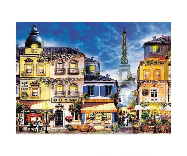 Strada Franceză - puzzle din lemn de 1000 de piese - Trefl