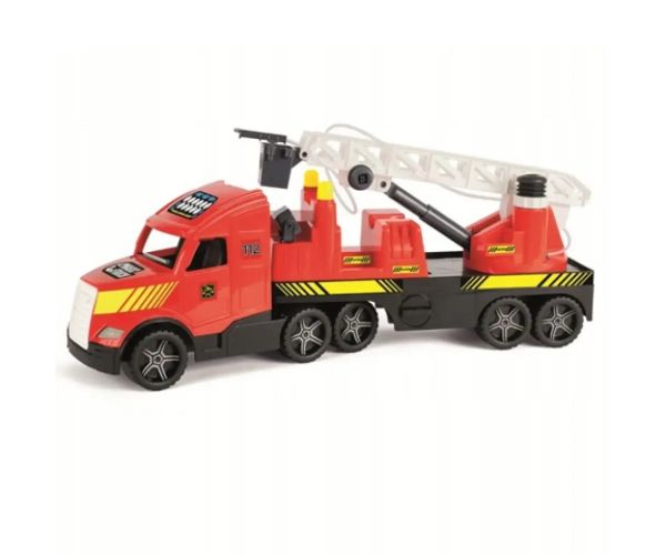 Magic Truck: Camion de pompier cu lămpi fosforescente 81cm - Wader
