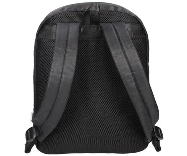 Spirit: Rucsac negru din piele artificială cu trei compartimente 41x33x7,5cm