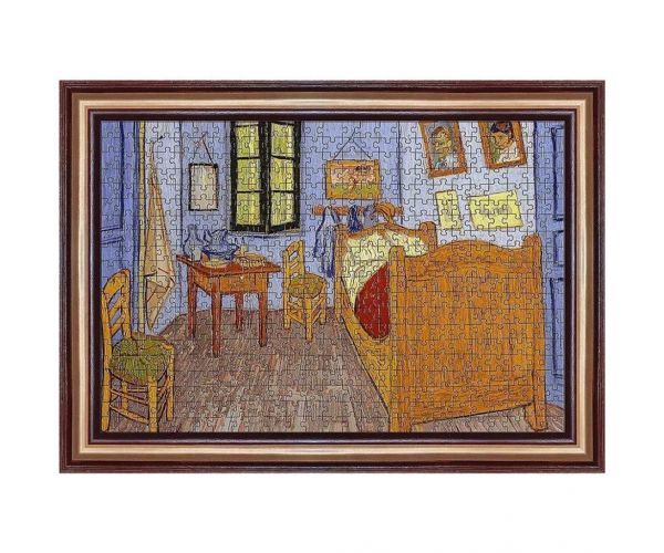Camera lui Van Gogh din Arles, Van Gogh - puzzle de 500 de piese cu ramă - Trefl