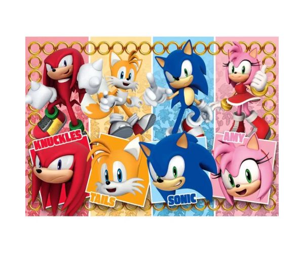 Sonic și prietenii 60 de piese maxi supercolor puzzle - Clementoni