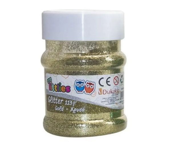 Praf de sclipici auriu în tub de 113 g
