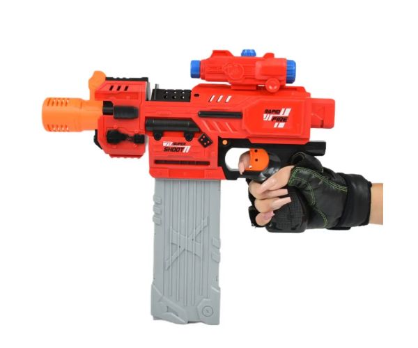Sniping: Pistol electric transformabil gigant cu gloanțe de burete cu cartușe și țintă de 79 cm