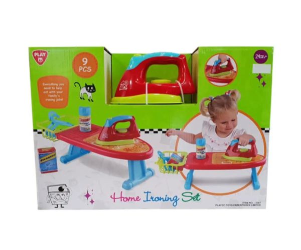 Playgo: set fier de călcat colorat cu accesorii