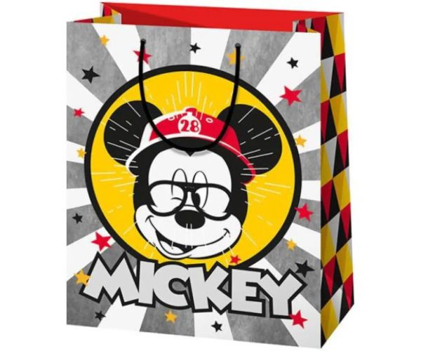 Mickey Mouse retro pungă cadou 11x15x6cm