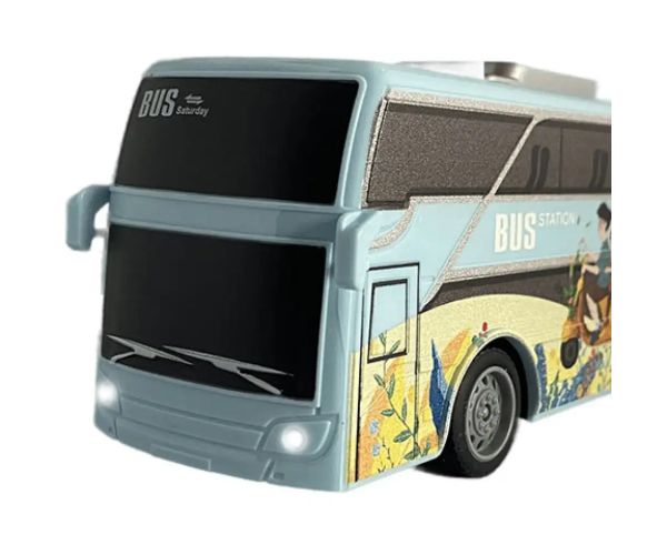 Travel Holiday City Bus cu telecomandă RC cu lumină 27MHz scara 1/32 25cm