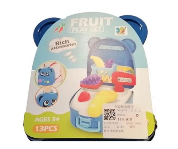 Set de legume în suport ursuleț cu accesorii
